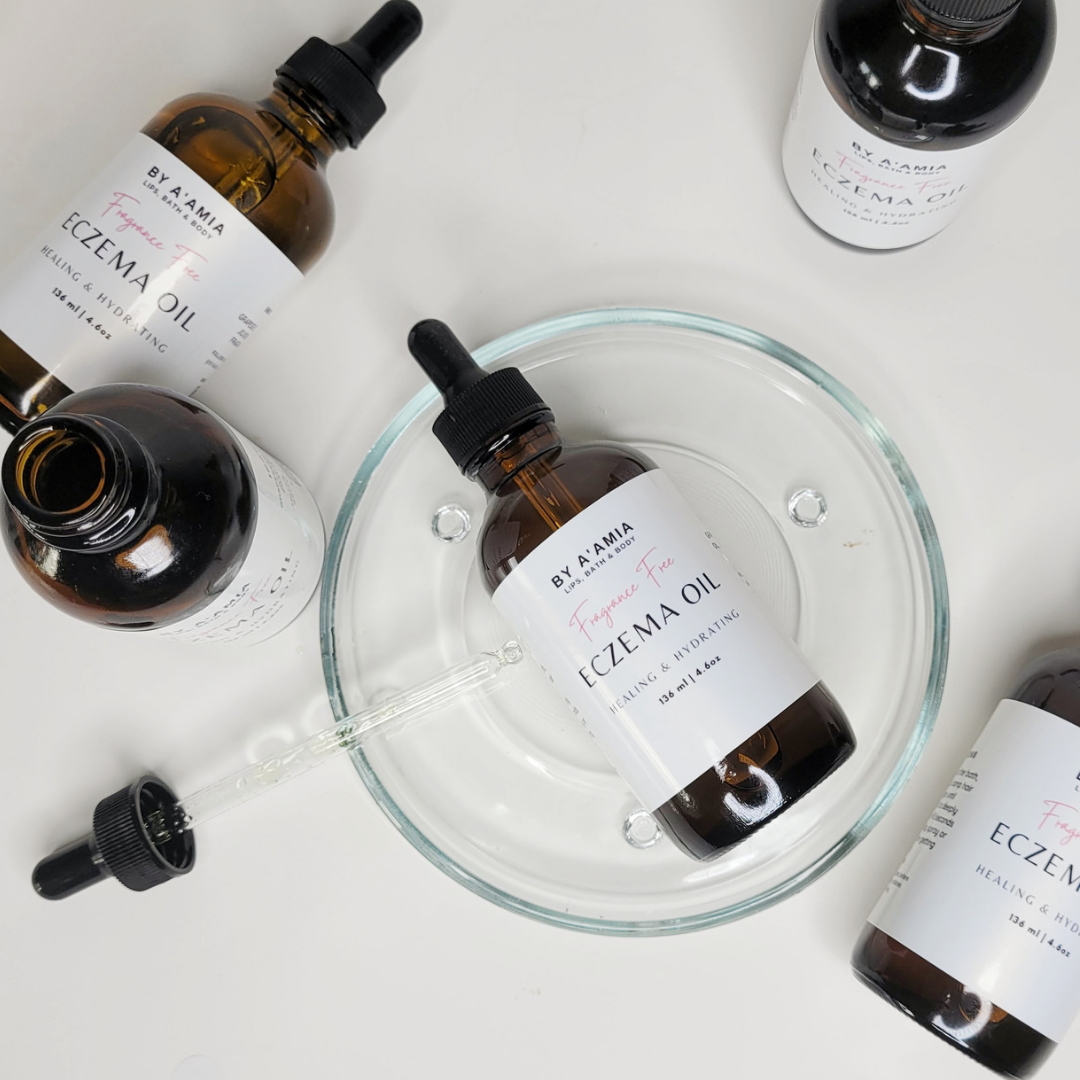 Bottles of Eczema Oil