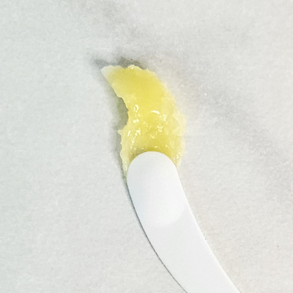 Close-up of the rich balm texture of by A'amia Eczema Salve.