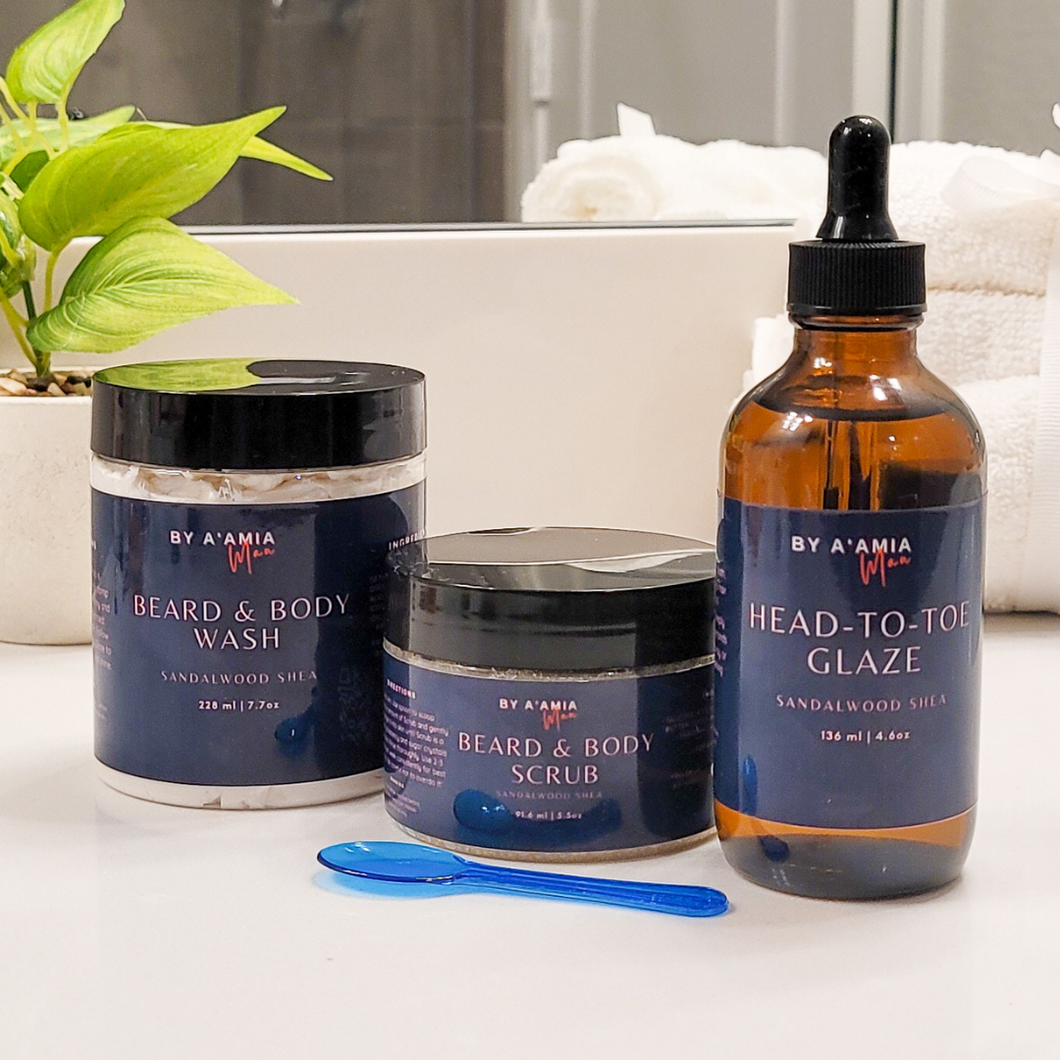 Sandalwood Shea Beard & Body Kit